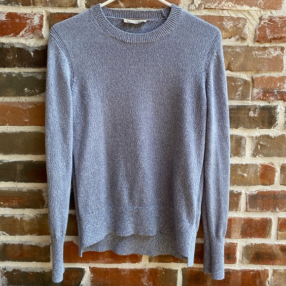 EVERLANE Light Blue Fine Knit Crew Neck Sweater - Picture 1 of 10